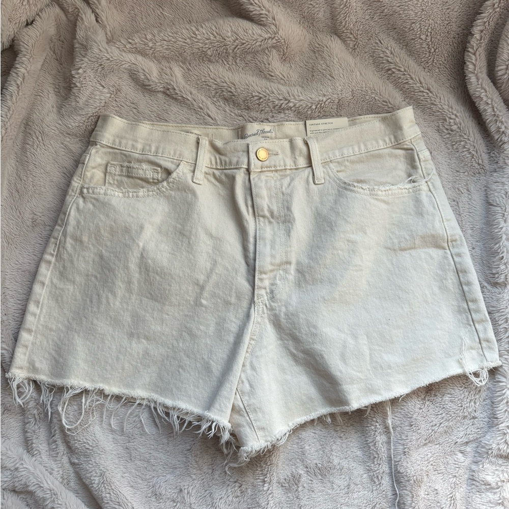 Cream Women's Denim Shorts-NWT 12/3.5 inseam